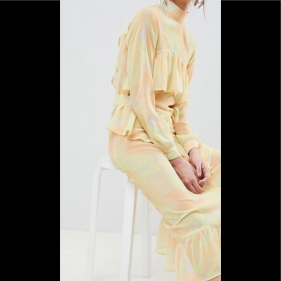 ASOS Chiffon Midi Dress. Brand New. Sz 2. - Picture 3 of 3